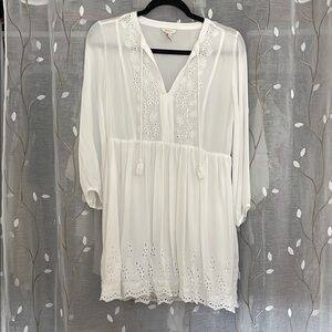 Forever 21 white sheer dress